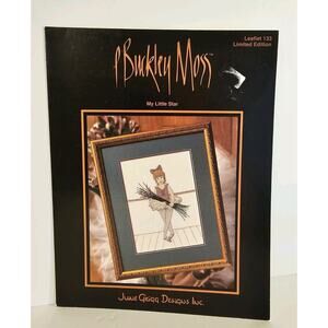Counted Cross Stitch Leaflet P Buckley Moss My Little Star - Ballet Dancer